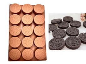 Molde silicona 15 galletitas OREO